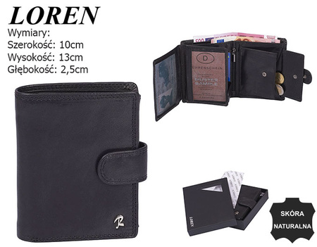 Portfel skórzany RFID LOREN N4L-CV