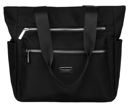 Women's shopper bag PTN CTY-06 Black