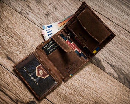 PETERSON PTN 303-P-UP UA RFID leather wallet