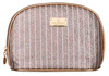 Brokatowa kosmetyczka podróżna w paski PTN KOS-L01-B L.Pink Peterson
