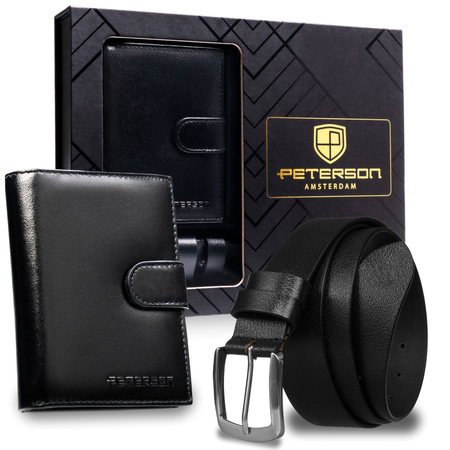 Zestaw portel+pasek PTN N4L-TW-105-BW Black