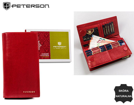 Portfel skórzany RFID PETERSON PTN 421431-SG