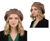 Beret damski BER-A10 Khaki
