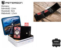 Portfel skórzany RFID Peterson PTN 304.01 Black