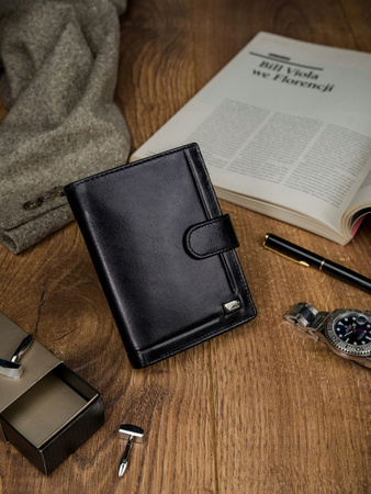 Portfel skórzany RFID ROVICKY PC-104L-BAR