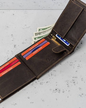 RFID leather wallet Always Wild N992-P-CHM