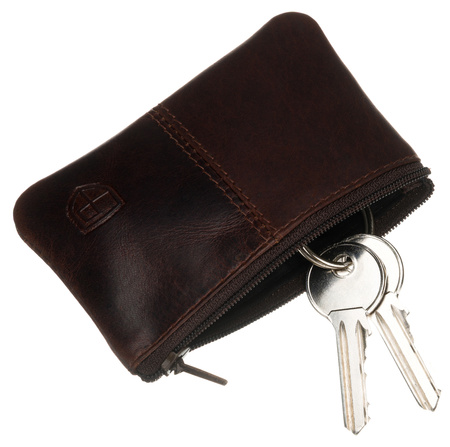 Skórzane etui na klucze PTN BKC-001-OPU Brown