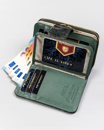 PETERSON PTN 425214-MD RFID leather wallet