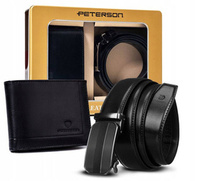 PETERSON PTN ZM76- wallet+leather belt set