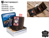PETERSON PTN 303G-5569 HUNTER RFID leather wallet