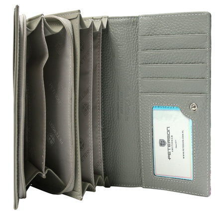 Portfel skóra + PU PTN PX20-1-NPK Pink