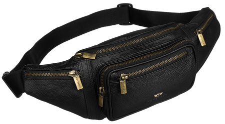 Saszetka skórzana PTN 2506-NDM Black
