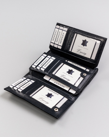 Portfel damski skórzany R-RD-40-GCL Navy