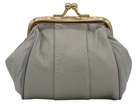 Portmonetka skórzana 662 Gray