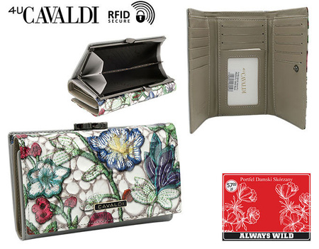 Portfel damski skóra+PU PN23-FL-BL Multi