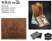 RFID leather wallet Always Wild N0035-CHM