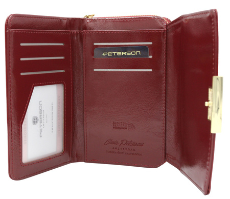 Portfel damski eko PTN 001-LAK Burgundy