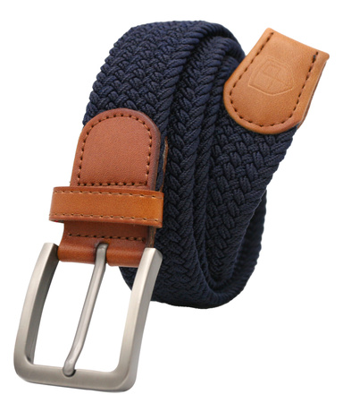 Pasek parciany z elementami skórzanymi PTN PAR-S-115 NA-CA