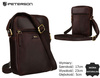 Men's bag made of natural leather PTN 704-OPU Brown
