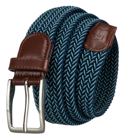 Pasek Parciany R-PAR-PU-115 Green-Brown