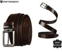 Pasek męski skórzany PTN LTP-10-Brown