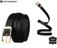 Pasek damski wąski PTN STU-17G2 Black