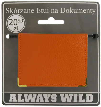 Skórzane etui na dokumetny 302-BL Orange