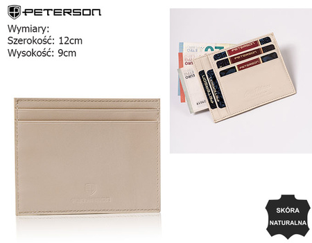 Skórzane etui na dokumenty PTN CAW22722 C463