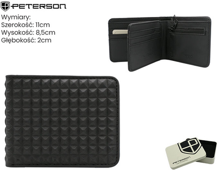 Portfel męski ze skóry PU PTN EH-07Z Black