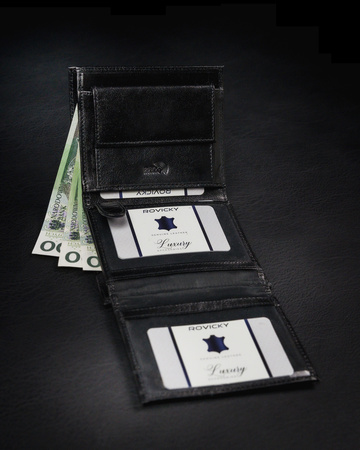ROVICKY 1552-03-BOR RFID leather wallet