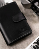 Men's Gift Set: Genuine leather wallet and leather keyring PETERSON PTN SET-M-1542L-GVT preent leather wallet and key ring set