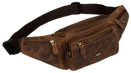 Saszetka skórzana PTN 2506-NSH Tan