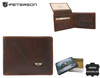 Portfel skórzany RFID PTN WL-1012-COM Cognac
