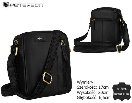 Torba męska skórzana PTN 705-OPU Black