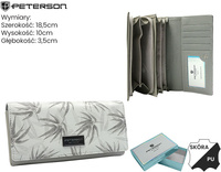 Portfel skóra + PU PTN PX20-1-NPK White