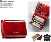 Portfel damski skórzany PTN 445-SBR RED