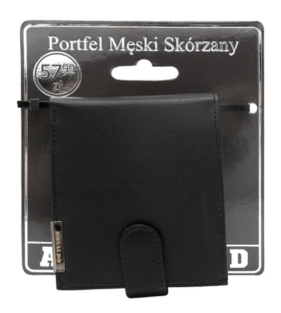Portfel męski skórzany RM-01L-BDF-BL BLACK