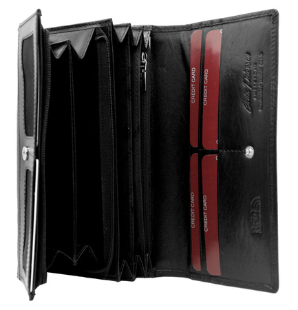 Portfel damski skórzany PTN 1680144-TVT Black