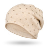 Women's Hat Decorated with Crystals PETERSON PTN HAT-04 Beige