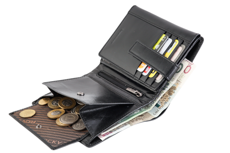 Portfel skórzany RFID PC-104-BAR Black