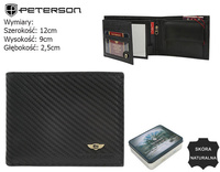 Portfel skórzany PTN 304-CA-6532 BLACK