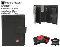 PETERSON PTN MR-03L-CN RFID leather wallet