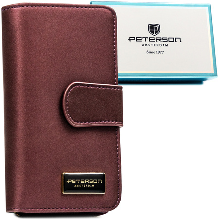 Portfel damski skóra naturalna+PU PTN PS116-HNL Purple