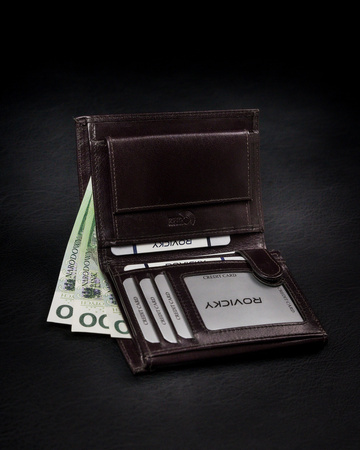 ROVICKY 1541-03-BOR RFID leather wallet