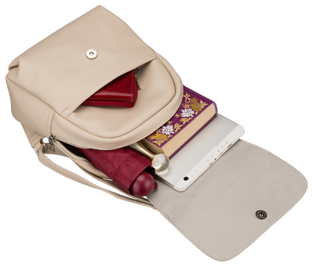 Plecak damki PU R-6739 D.Beige