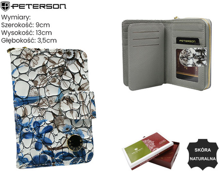 Portfel damski skóra+PU PTN PH31-LFL Blue