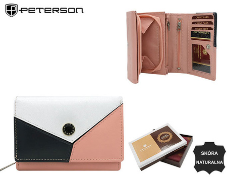 PETERSON PTN RD-02-GCL-Y RFID leather wallet