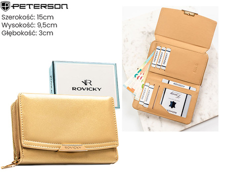 Portfel damski eko R-001-WD8 D.Beige