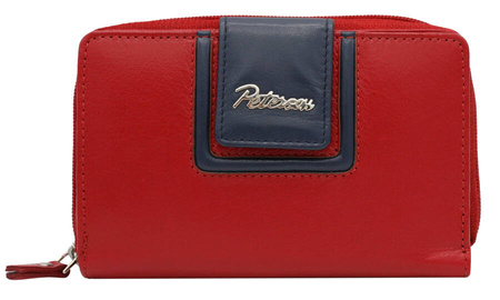 Portfel skórzany PTN KA-28 Red+Navy