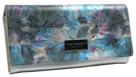 Portfel skóra + PU PTN PX27-1-NPK Blue